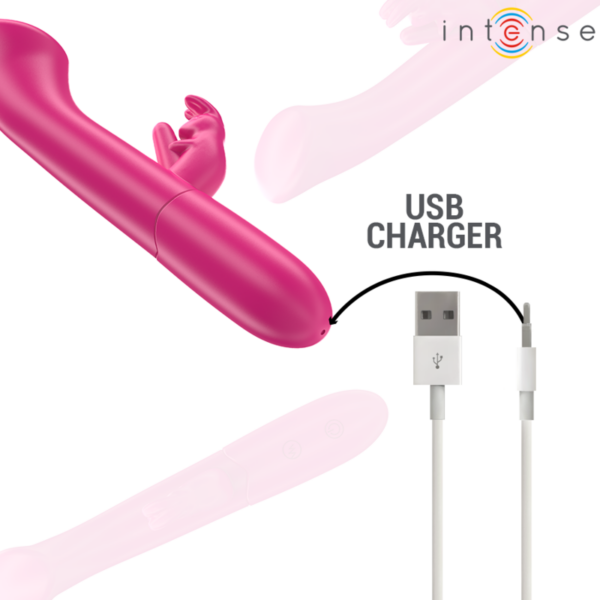 Intense - julieta vibrador rabbit 18,6 cm 10 vibraciones rosa