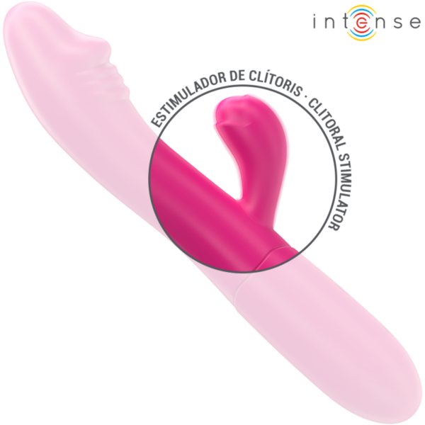 Intense - ivy vibrador flexible 10 vibraciones con lengua estimuladora rosa