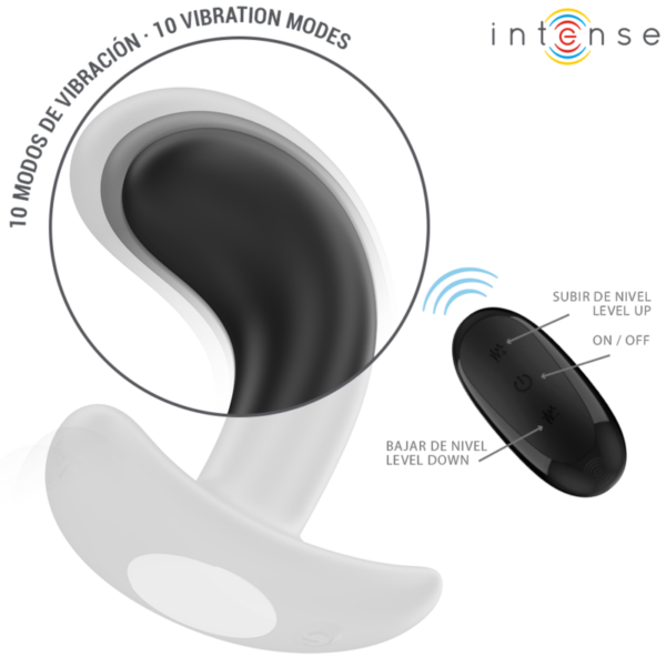 Intense - chandler plug anal 10 vibraciones negro control remoto