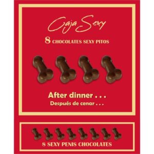 Diablo picante - caja 8 chocolatinas forma pene