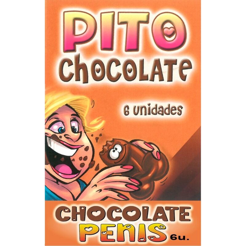 Diablo picante - caja 6 chocolatinas forma pene