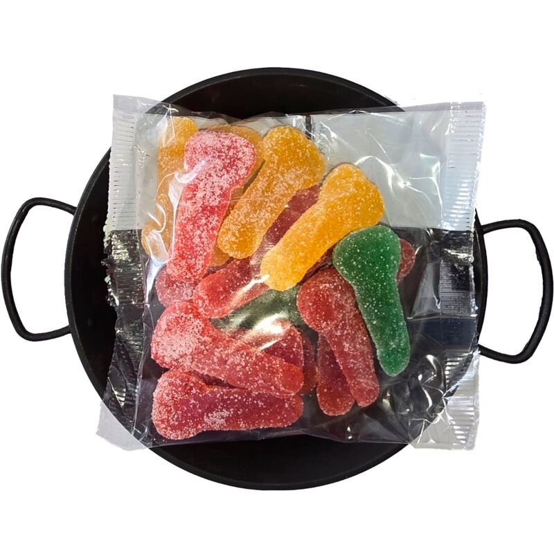 Diablo picante - caramelos con azÚcar masticables forma pene diferentes sabores