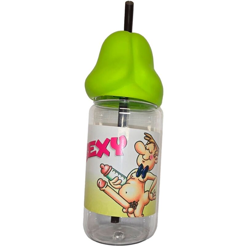 Diablo picante - biberÓn forma pene 360 ml verde
