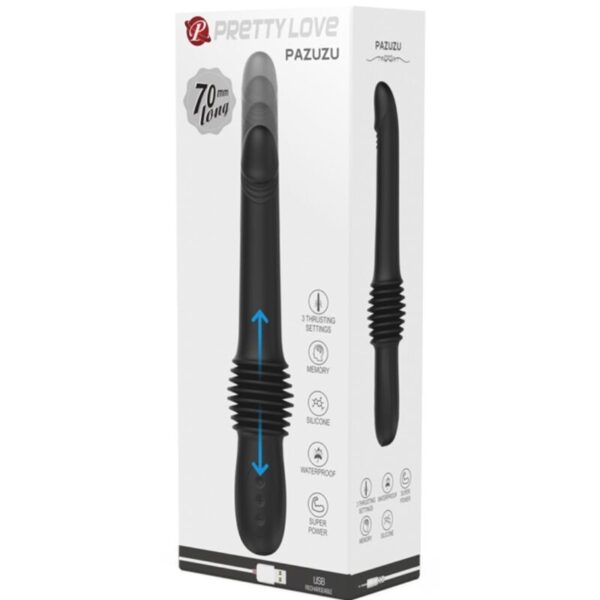 Pretty love - pazuzu vibrador 3 modos de empuje negro