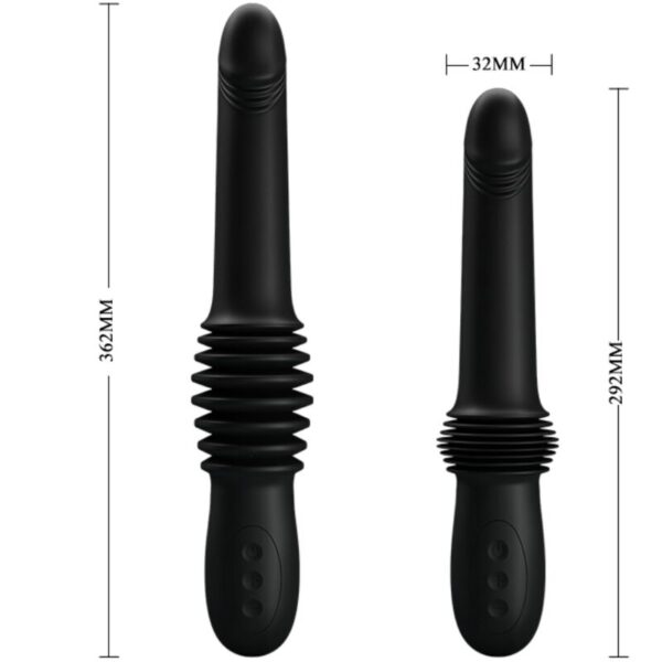 Pretty love - pazuzu vibrador 3 modos de empuje negro