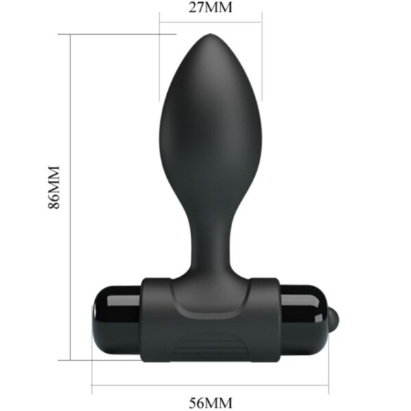 Pretty love - vibra butt plug anal 10 vibraciones negro