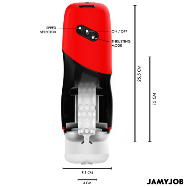 Jamyjob - xpeed masturbador vagina automÁtico 5 modos de empuje y efecto sonido