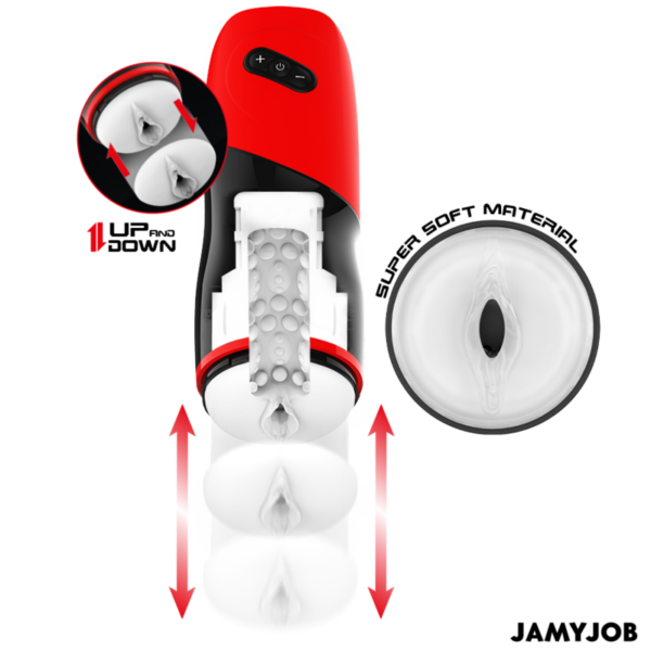 Jamyjob - xpeed masturbador vagina automÁtico 5 modos de empuje y efecto sonido