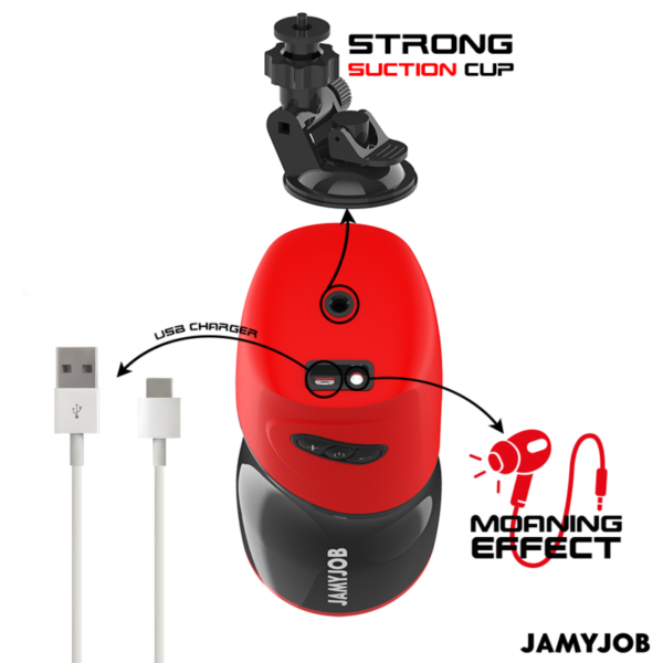 Jamyjob - xpeed masturbador vagina automÁtico 5 modos de empuje y efecto sonido
