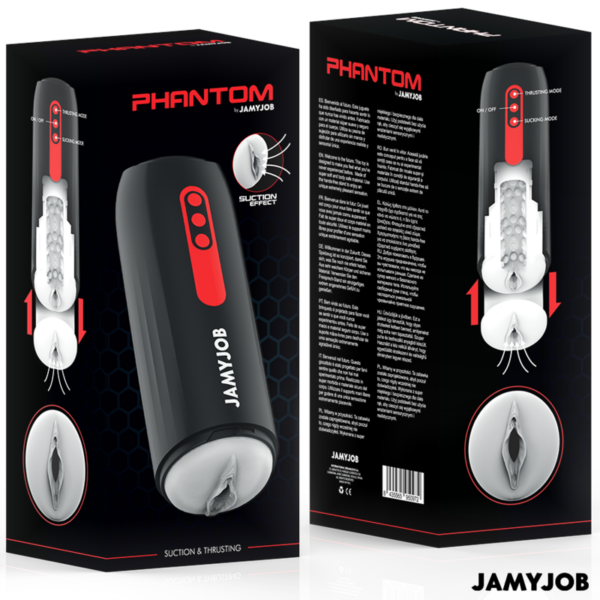Jamyjob - phantom masturbador vagina automÁtico 5 modos succiÓn y empuje