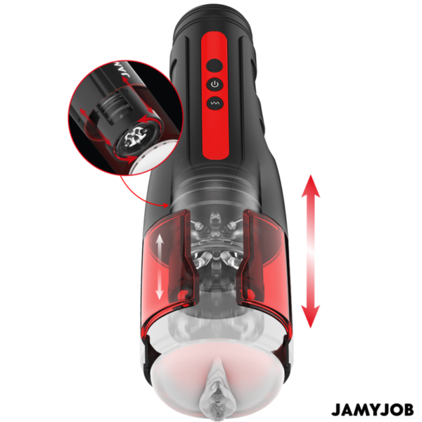 Jamyjob - cyclone masturbador vagina automÁtico 10 modos rotaciÓn y empuje