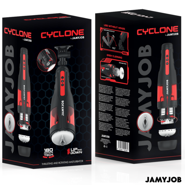 Jamyjob - cyclone masturbador vagina automÁtico 10 modos rotaciÓn y empuje