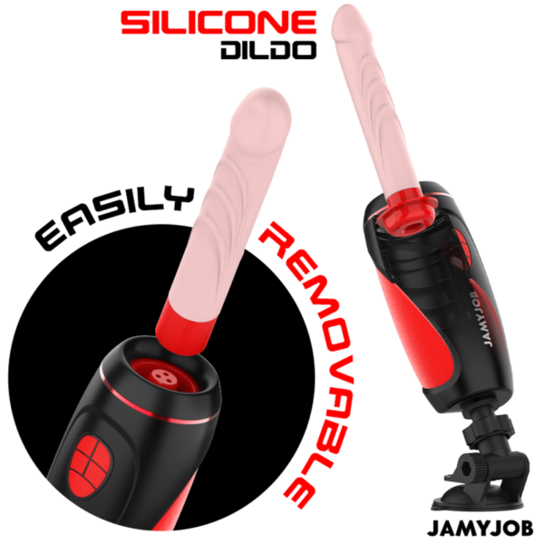Jamyjob - pyston base masturbador automÁtico con dildo control remoto