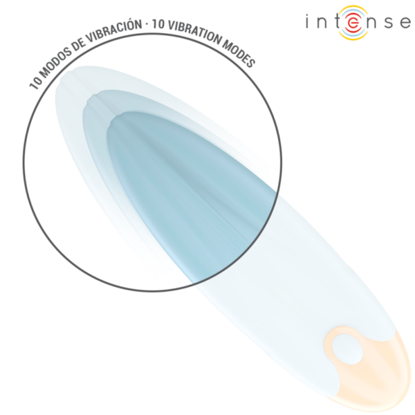Intense - mike bala vibradora 10 vibraciones azul control remoto