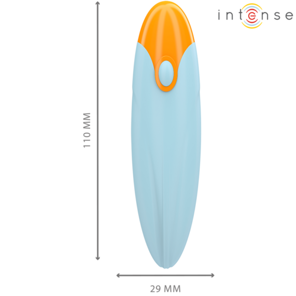 Intense - mike bala vibradora 10 vibraciones azul control remoto