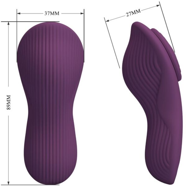 Pretty love - mane masajeador lay on clÍtoris 10 vibraciones control remoto morado