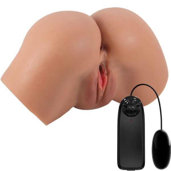 Crazy bull - hailey trasero vibrador con vagina y ano realÍstico mulato control remoto