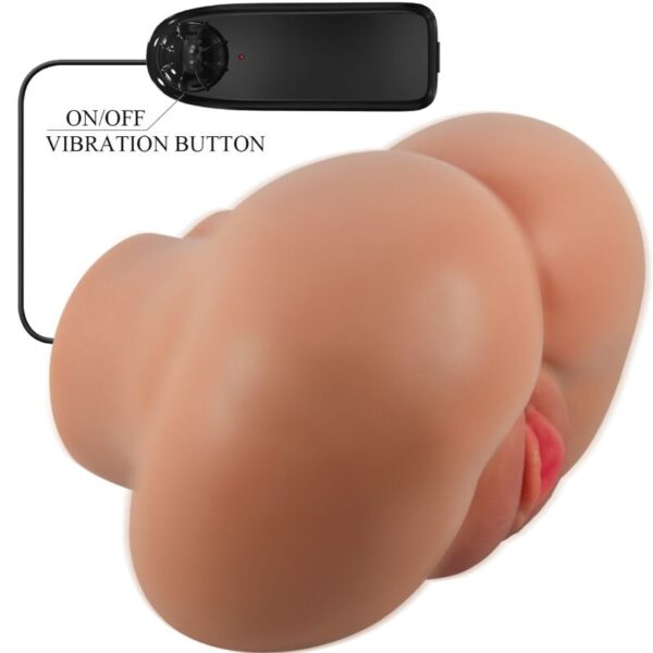 Crazy bull - luna trasero vibrador con vagina y ano realÍstico natural control remoto