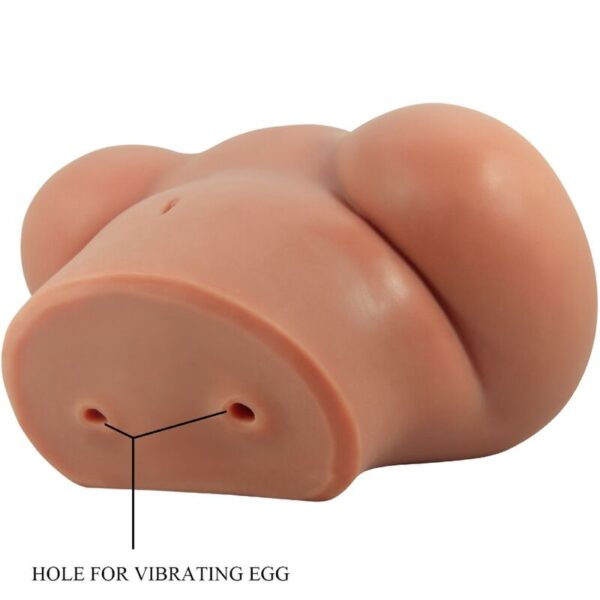 Crazy bull - luna trasero vibrador con vagina y ano realÍstico natural control remoto