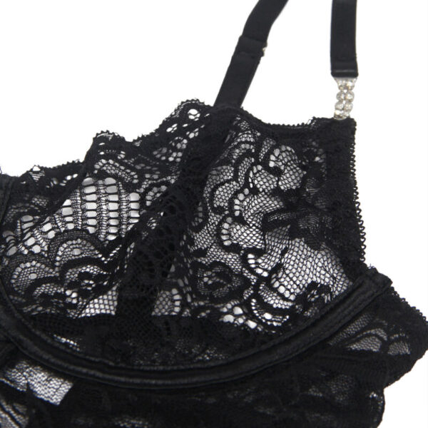 Subblime - 954185 babydoll de encaje con tirantes ajustables negro s/m