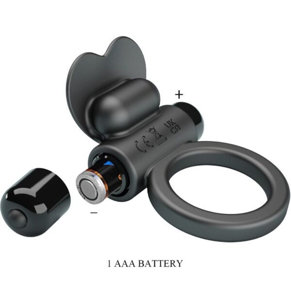 Pretty love - debonaire anillo vibrador conejo 10 vibraciones negro