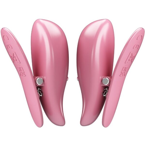 Pretty love - cailey pinzas para pezones 10 vibraciones control remoto rosa