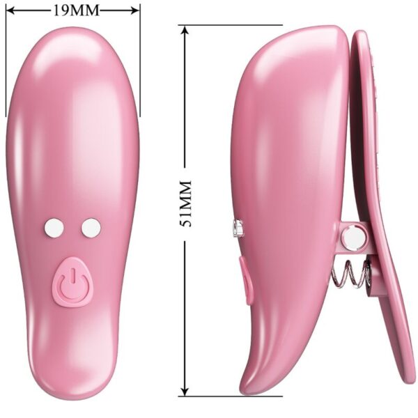 Pretty love - cailey pinzas para pezones 10 vibraciones control remoto rosa