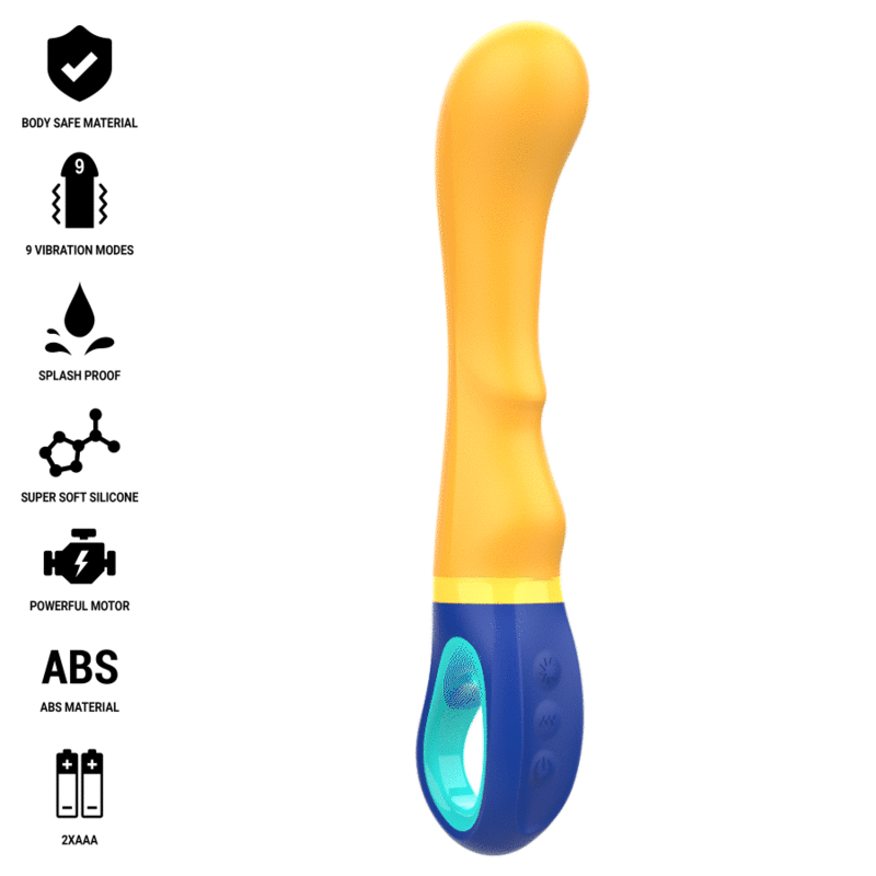 Intense - shaggy vibrador punto-g amarillo