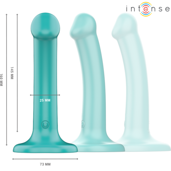 Intense - katie vibrador con ventosa 10 vibraciones azul oscuro control remoto