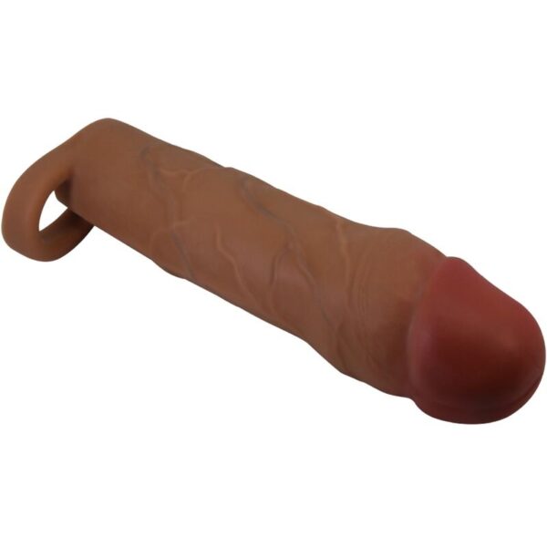 Pretty love - hani funda para pene con extensiÓn de 5 cm mulato