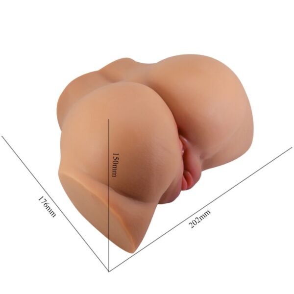 Crazy bull - emilia trasero vibrador con vagina y ano realÍstico natural control remoto