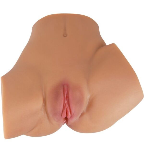 Crazy bull - emilia trasero vibrador con vagina y ano realÍstico natural control remoto