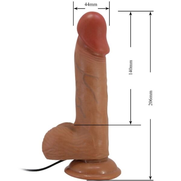Baile - catoblepas vibrador realÍstico 20.6 cm natural control remoto