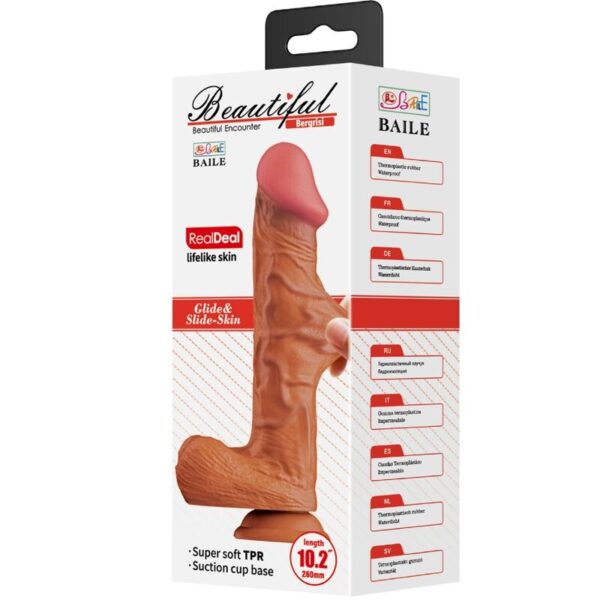 Baile - bergrisi dildo realÍstico 26 cm natural