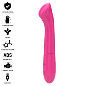 Intense - paty vibrador 19 cm flexible 10 vibraciones modelo 2 rosa