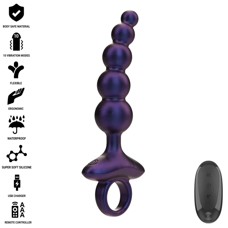 Intense - tito plug anal vibrador modelo 3 control remoto
