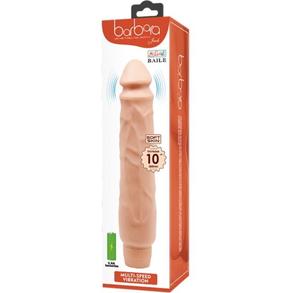 Baile - jack vibrador realÍstico 26 cm natural