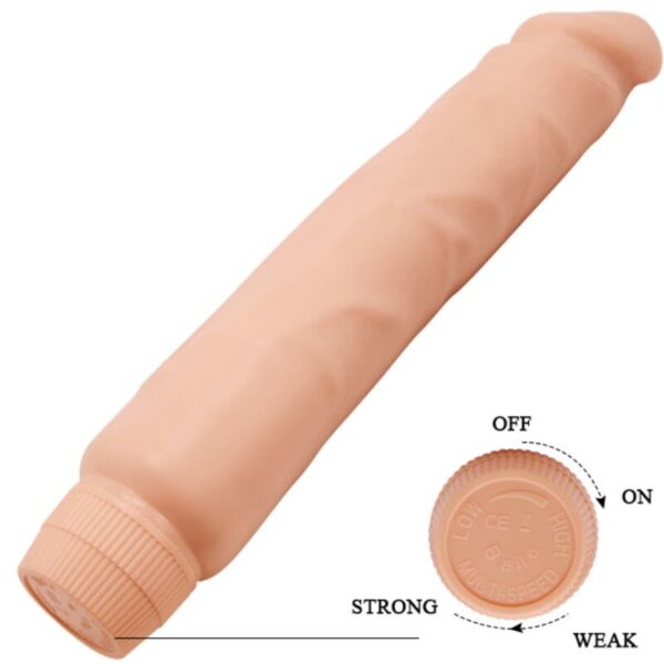Baile - jack vibrador realÍstico 26 cm natural