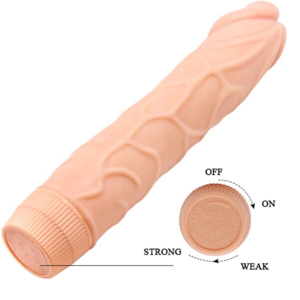 Baile - bob vibrador realÍstico 22.5 cm natural
