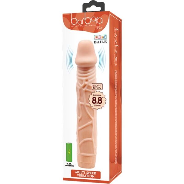 Baile - bob vibrador realÍstico 22.5 cm natural