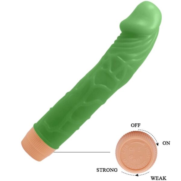 Baile - bill vibrador realÍstico 22.5 cm verde