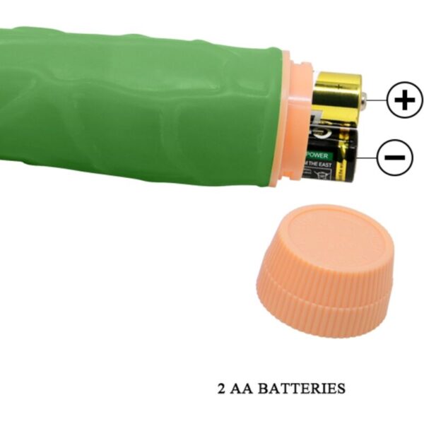 Baile - bill vibrador realÍstico 22.5 cm verde