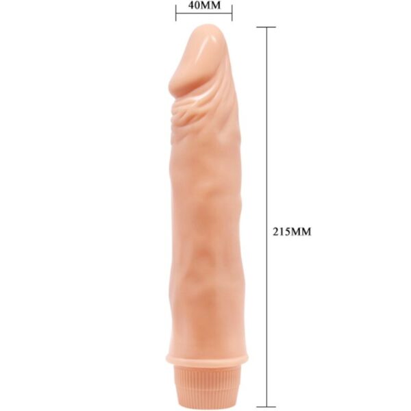 Baile - dwarf vibrador realÍstico 21 cm natural