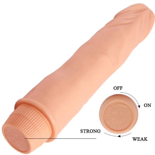 Baile - dwarf vibrador realÍstico 21 cm natural