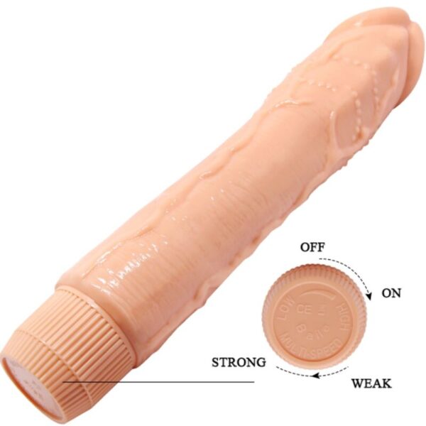 Baile - dybbuk vibrador realÍstico 24 cm natural