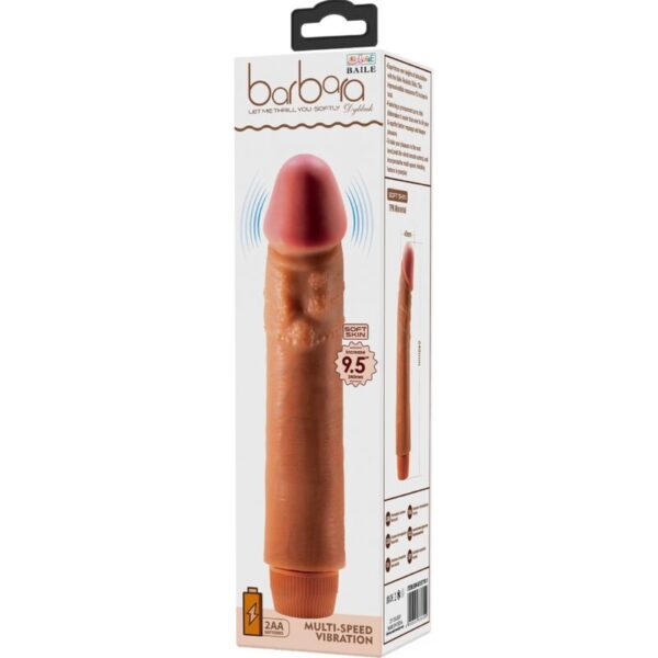 Baile - dybbuk vibrador realÍstico 24 cm mulato