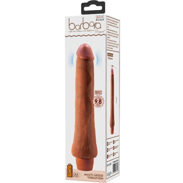 Baile - dryad vibrador realÍstico 25 cm mulato