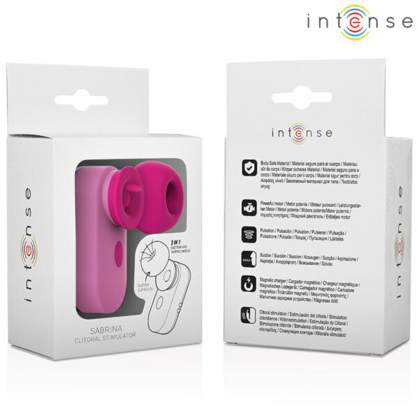 Intense - sabrina travel set estimulador de clÍtoris rosa