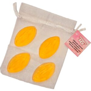 Diablo picante - 4 mini jabones forma vagina amarillo