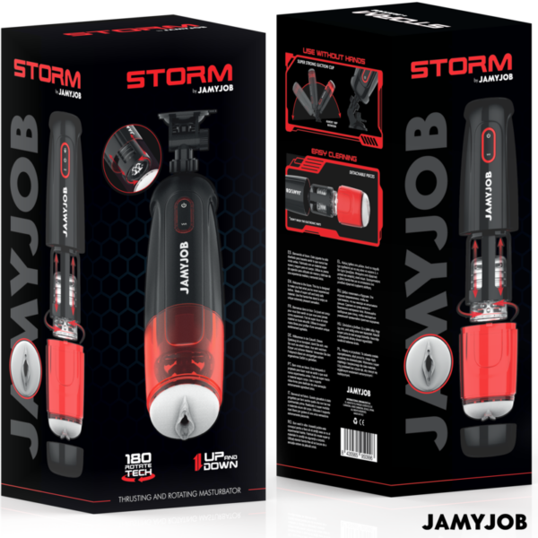 Jamyjob - storm masturbador vagina automÁtico 10 modos rotaciÓn y empuje